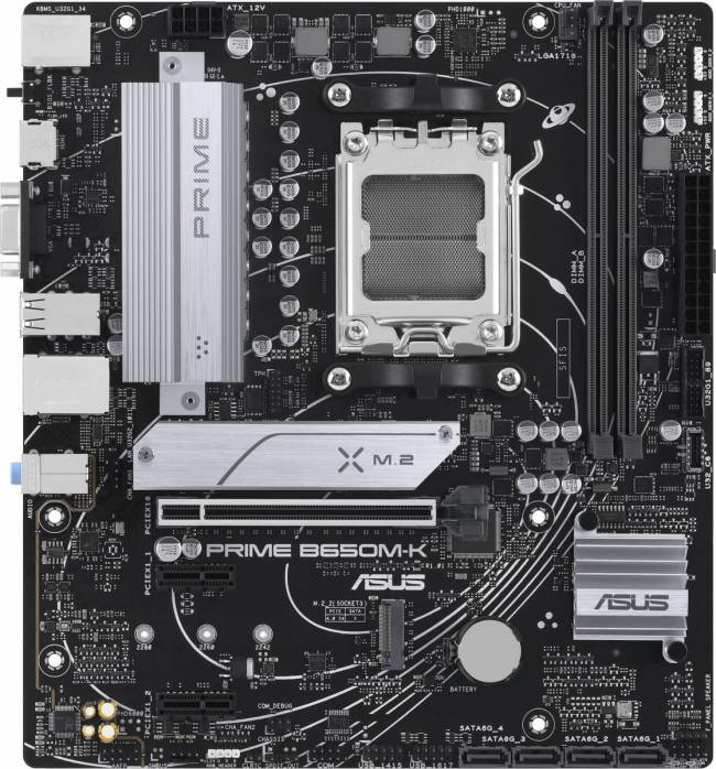 Материнская плата ASUS PRIME B650M-K — для бизнеса и офиса Материнская плата ASUS PRIME B650M-K — для бизнеса и офиса