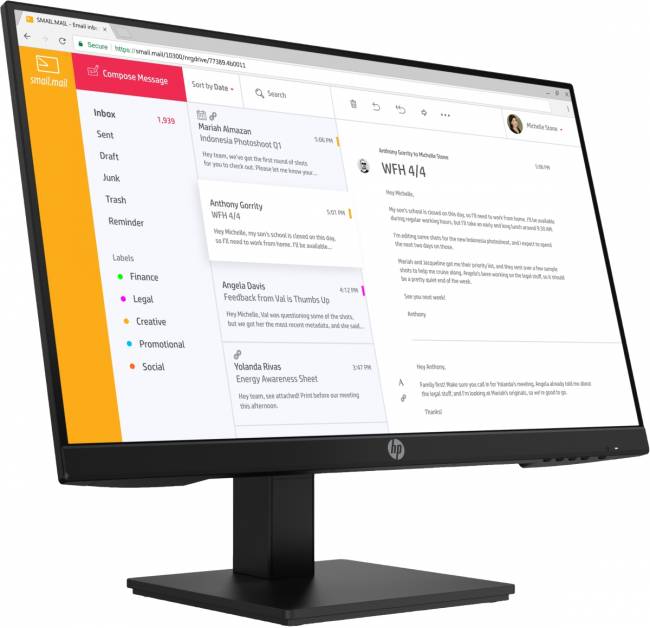 Монитор HP P24h G4 (7VH44AA#ABB) — для бизнеса и офиса Монитор HP P24h G4 (7VH44AA#ABB) — для бизнеса и офиса