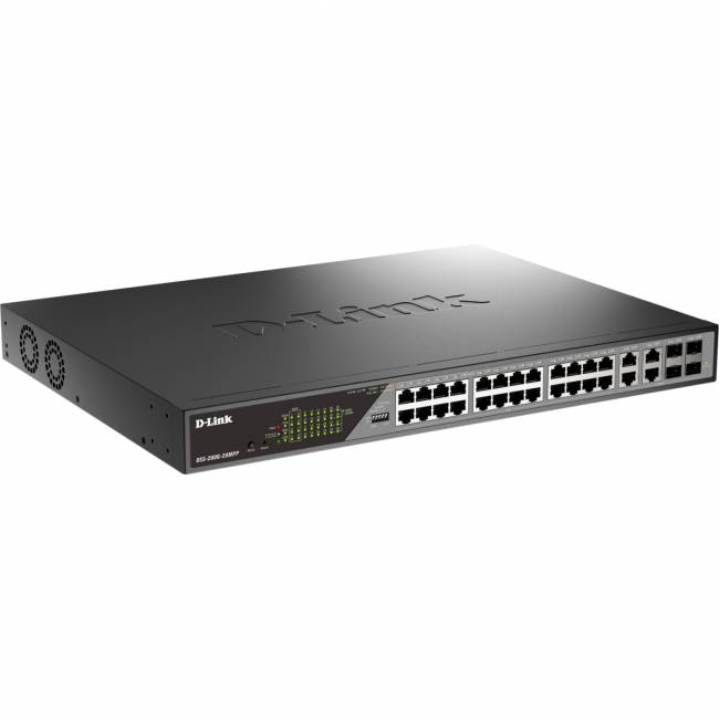Сетевой коммутатор D-Link DSS-200G-28MPP/A1A — для бизнеса и офиса Сетевой коммутатор D-Link DSS-200G-28MPP/A1A — для бизнеса и офиса