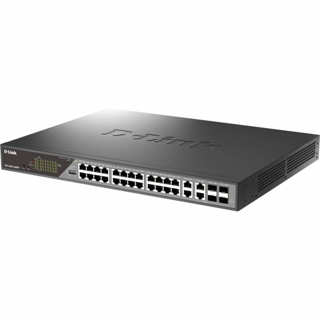 Сетевой коммутатор D-Link DSS-200G-28MPP/A1A — для бизнеса и офиса Сетевой коммутатор D-Link DSS-200G-28MPP/A1A — для бизнеса и офиса