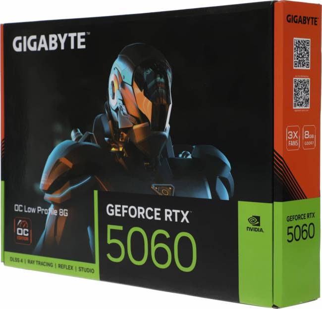 Видеокарта Gigabyte GV-N5060OC-8GL 1.0 — для бизнеса и офиса Видеокарта Gigabyte GV-N5060OC-8GL 1.0 — для бизнеса и офиса