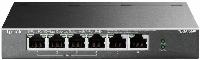Коммутатор TP-Link TL-SF1006P — для бизнеса и офиса Коммутатор TP-Link TL-SF1006P — для бизнеса и офиса