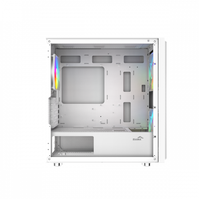Корпус ПК без блока питания SAMA S30-WHMPA3X1-GL — для бизнеса и офиса