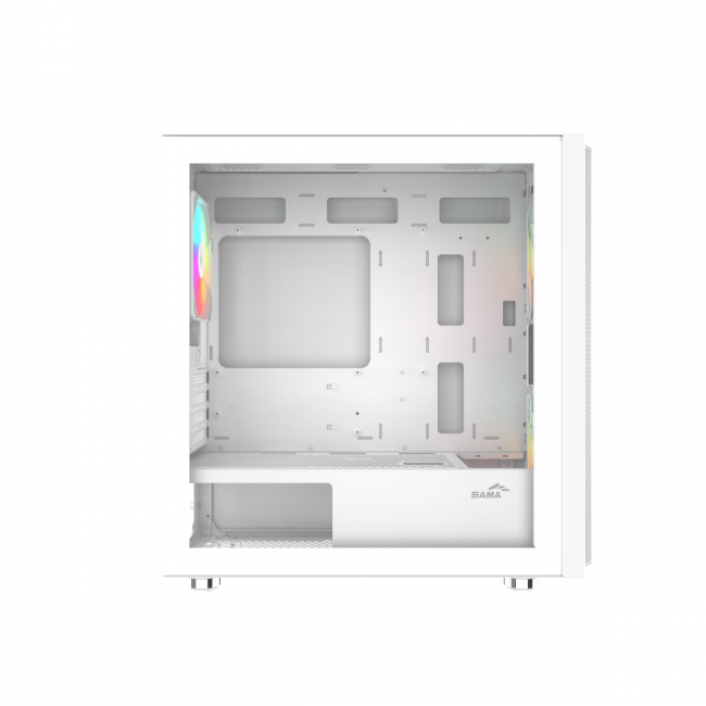 Корпус ПК без блока питания SAMA S30-WHMPA3X1-GL — для бизнеса и офиса