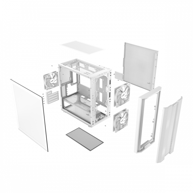Корпус ПК без блока питания SAMA S30-WHMPA3X1-GL — для бизнеса и офиса