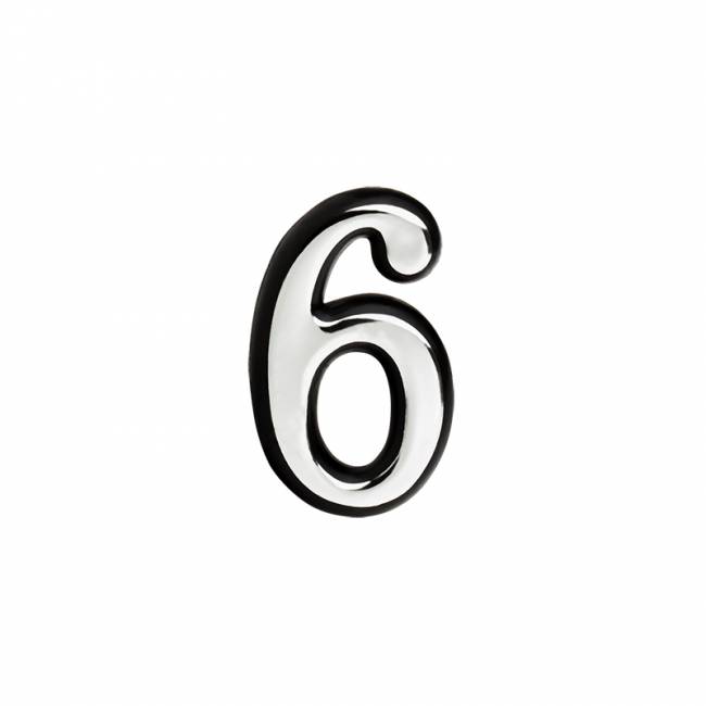 Цифра на дверь 55 мм хром 6 (9) — для бизнеса и офиса Цифра на дверь 55 мм хром 6 (9) — для бизнеса и офиса