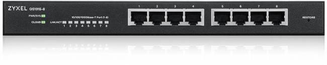 Коммутатор Коммутатор ZyXEL GS1915-8-EU0101F — для бизнеса и офиса Коммутатор Коммутатор ZyXEL GS1915-8-EU0101F — для бизнеса и офиса