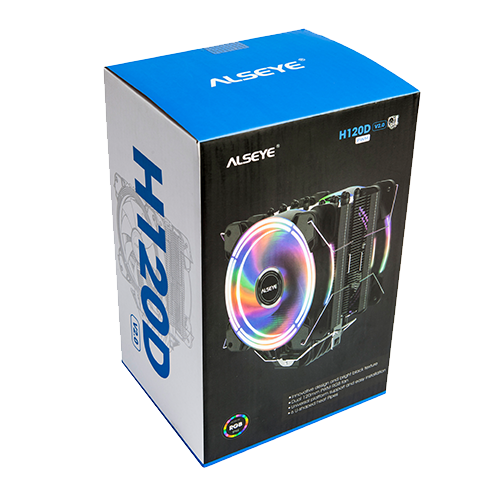 Кулер для процессора персонального компьютера ALSEYE Model H120D-4.0 (Black) II — для бизнеса и офиса