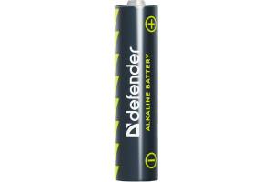 Defender Батарейка алкалиновая LR03-4F AAA, в пленке 4шт DEFENDER Defender LR03-4F AAA (56001)