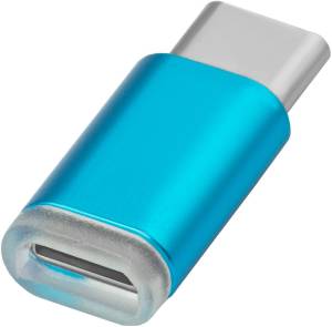 Greenconnect Переходник USB Type C на micro USB 2.0, M/F, Greenconnect, голубой, GCR-UC3U2MF-BL Greenconnect USB Type C на micro USB 2.0, M/F голубой