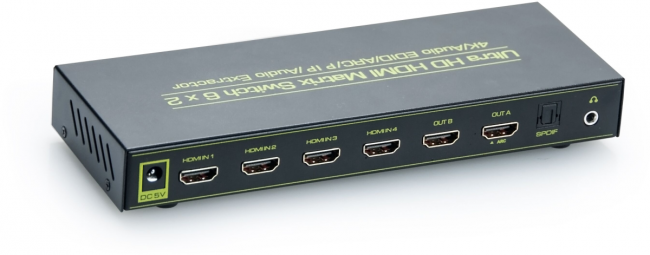 Greenconnect Переключатель HDMI 1.4, Matrix +ARC+PIP, 6 к 2 серия Greenline GL-v602 Greenconnect Переключатель Greenline HDMI 1.4, Matrix +ARC+PIP, 6 к 2 — для бизнеса и офиса Greenconnect Переключатель HDMI 1.4, Matrix +ARC+PIP, 6 к 2 серия Greenline GL-v602 Greenconnect Переключатель Greenline HDMI 1.4, Matrix +ARC+PIP, 6 к 2 — для бизнеса и офиса