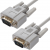 Greenconnect Кабель 15.0m 0-модемный COM, DB9/DB9  9M/9M, серый, 30 AWG, GCR-DB902-15m Greenconnect COM DB9/DB9 RS-232/RS-232 9M/9M — для бизнеса и офиса