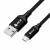 GCR QC Кабель 1.0m MicroUSB, быстрая зарядка, черный нейлон, AL корпус черный, черный ПВХ, 28/24 AWG, GCR-52475 Кабель Greenconnect 1 м (GCR-52475) — для бизнеса и офиса