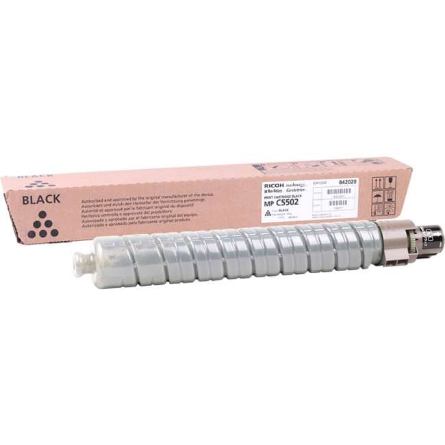 MP C5502E Тонер-картридж черный Ricoh 842020 — для бизнеса и офиса