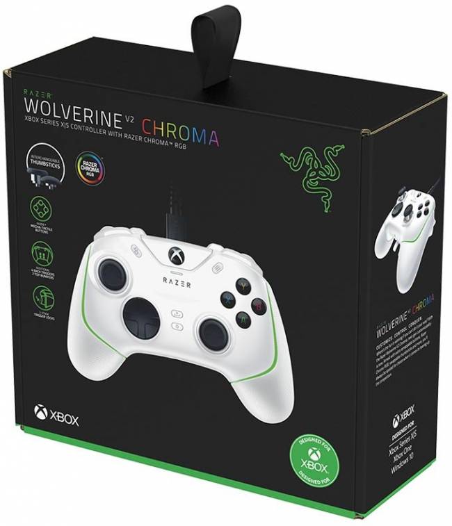 Игровой контроллер Wolverine V2 Chroma White Razer Wolverine V2 Chroma — для бизнеса и офиса