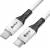 GCR Кабель 0.7m TypeC/Lightning MFI POWER DELIVERY 18 W, быстрая зарядка, белый, корпус белый, черный ПВХ, GCR-53185 Greenconnect USB 2.0 Type-C (m) - Lightning (m) 0.7м — для бизнеса и офиса