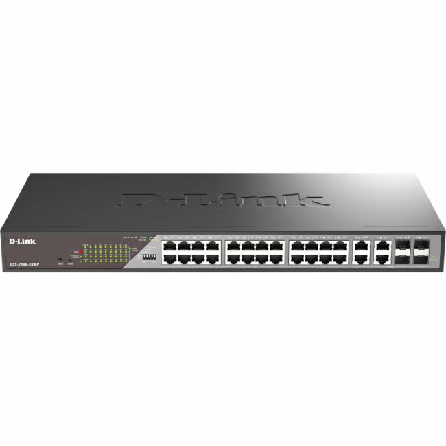 Сетевой коммутатор D-Link DSS-200G-28MP/A1A — для бизнеса и офиса Сетевой коммутатор D-Link DSS-200G-28MP/A1A — для бизнеса и офиса