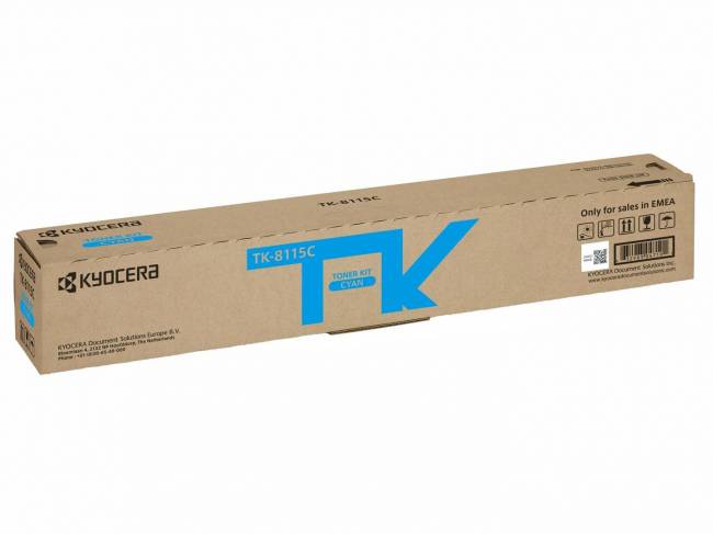 Тонер-картридж TK-8115C Kyocera Ecosys M8124/M8130, 6K, синий, (O), 1T02P3CNL0 — для бизнеса и офиса Тонер-картридж TK-8115C Kyocera Ecosys M8124/M8130, 6K, синий, (O), 1T02P3CNL0 — для бизнеса и офиса