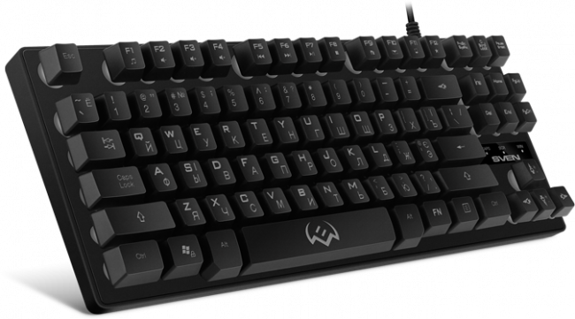 Игровая клавиатура SVEN KB-G7400 (87кл., 12 Fn функций, подсветка) Sven KB-G7400 — для бизнеса и офиса Игровая клавиатура SVEN KB-G7400 (87кл., 12 Fn функций, подсветка) Sven KB-G7400 — для бизнеса и офиса