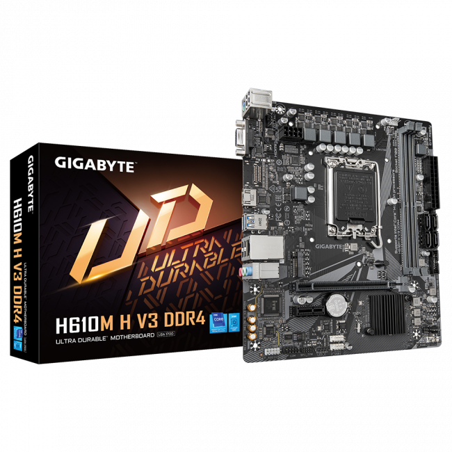 Материнская плата GIGABYTE H610M H V3 DDR4 — для бизнеса и офиса