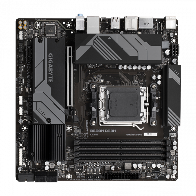 Материнская плата GIGABYTE B650M DS3H — для бизнеса и офиса Материнская плата GIGABYTE B650M DS3H — для бизнеса и офиса