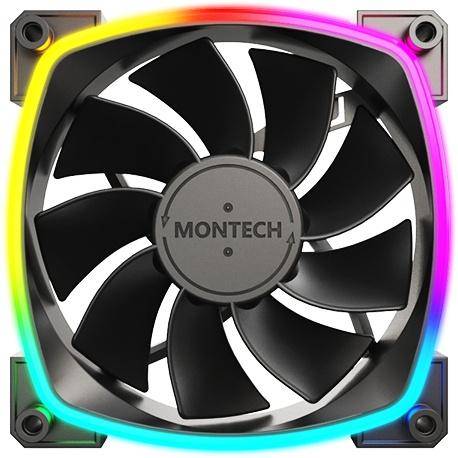 Вентилятор для корпуса Montech RX120 PWM BLACK — для бизнеса и офиса Вентилятор для корпуса Montech RX120 PWM BLACK — для бизнеса и офиса
