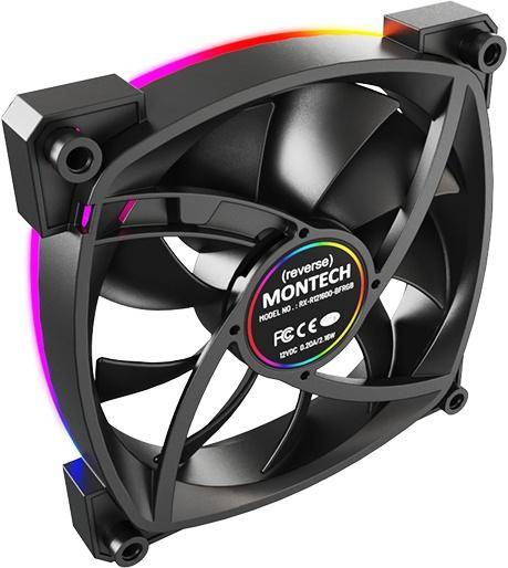 Вентилятор для корпуса Montech RX120 PWM BLACK — для бизнеса и офиса Вентилятор для корпуса Montech RX120 PWM BLACK — для бизнеса и офиса