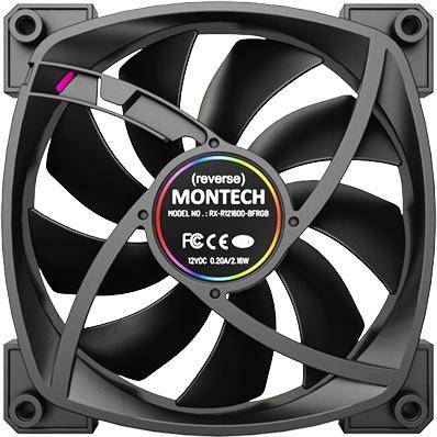 Вентилятор для корпуса Montech RX120 PWM BLACK — для бизнеса и офиса Вентилятор для корпуса Montech RX120 PWM BLACK — для бизнеса и офиса