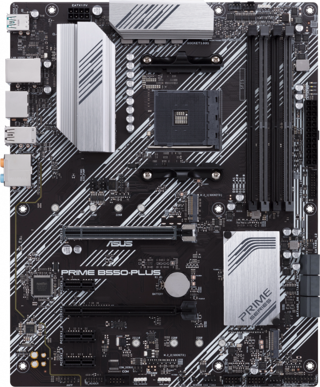 Материнская плата ASUS PRIME B550-PLUS — для бизнеса и офиса Материнская плата ASUS PRIME B550-PLUS — для бизнеса и офиса