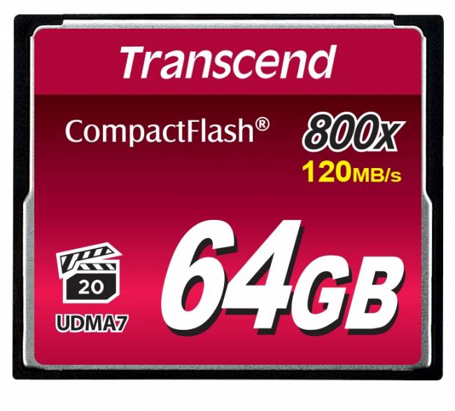 Карта памяти Transcend CompactFlash 800 64GB — для бизнеса и офиса Карта памяти Transcend CompactFlash 800 64GB — для бизнеса и офиса
