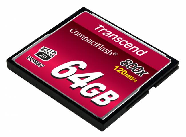 Карта памяти Transcend CompactFlash 800 64GB — для бизнеса и офиса Карта памяти Transcend CompactFlash 800 64GB — для бизнеса и офиса