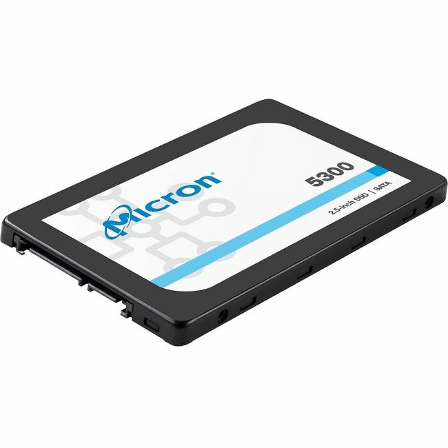 Твердотельный накопитель Micron SSD 5300 MAX, 1920GB (MTFDDAK1T9TDT-1AW1ZABYYR) — для бизнеса и офиса Твердотельный накопитель Micron SSD 5300 MAX, 1920GB (MTFDDAK1T9TDT-1AW1ZABYYR) — для бизнеса и офиса