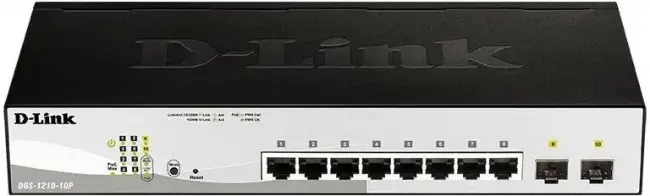Коммутатор D-Link DGS-1210-10P/FL2A — для бизнеса и офиса Коммутатор D-Link DGS-1210-10P/FL2A — для бизнеса и офиса