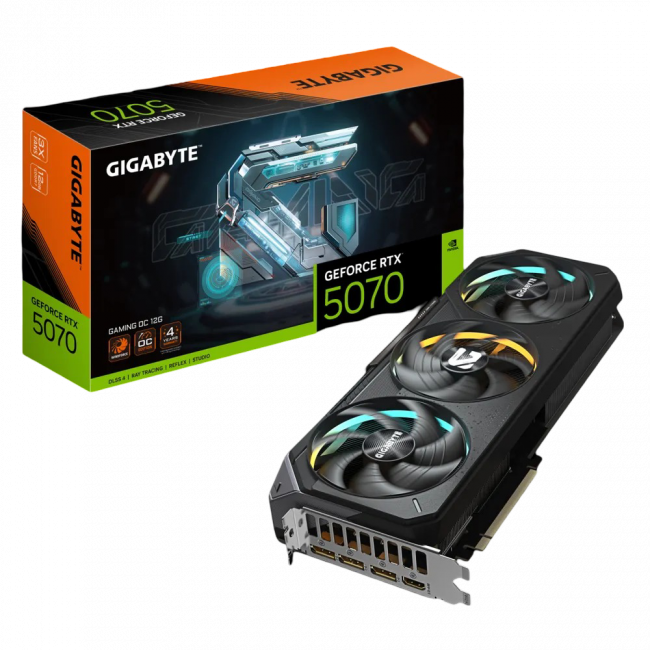 Видеокарта GIGABYTE GV-N5070GAMING OC-12GD — для бизнеса и офиса Видеокарта GIGABYTE GV-N5070GAMING OC-12GD — для бизнеса и офиса