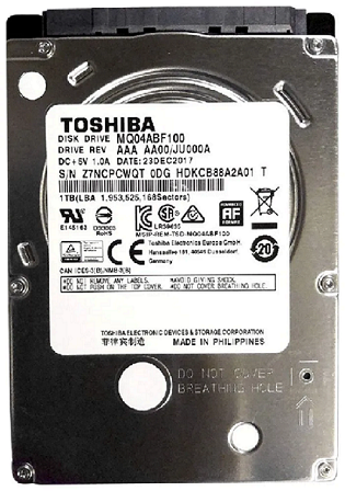 Жесткий диск Toshiba MQ04ABF100 — для бизнеса и офиса Жесткий диск Toshiba MQ04ABF100 — для бизнеса и офиса