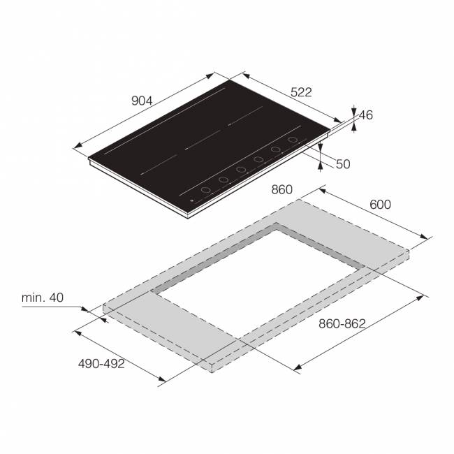 Варочная панель ASKO Asko HID956GC — для бизнеса и офиса Варочная панель ASKO Asko HID956GC — для бизнеса и офиса