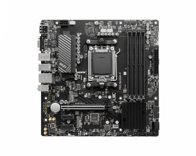 Материнская плата MSI PRO B650M-P — для бизнеса и офиса Материнская плата MSI PRO B650M-P — для бизнеса и офиса