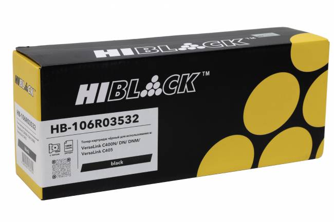 Тонер-картридж Hi-Black (HB-106R03532) для Xerox VersaLink C400/C405, Bk, 10,5K — для бизнеса и офиса Тонер-картридж Hi-Black (HB-106R03532) для Xerox VersaLink C400/C405, Bk, 10,5K — для бизнеса и офиса