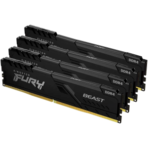 Память оперативная Kingston FURY Beast Black 128GB DDR4 CL18 DIMM (Kit of 4)