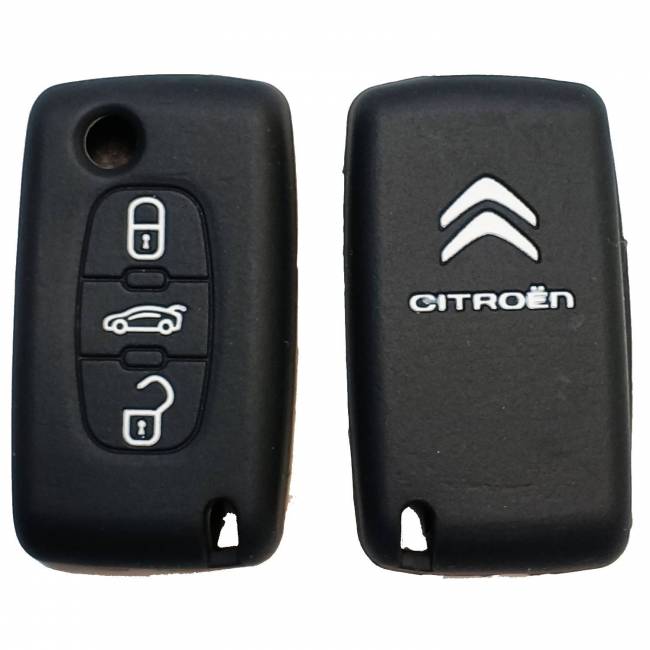 Чехол силиконовый выкидного ключа CITROEN 3 кнопки (с лого) — для бизнеса и офиса Чехол силиконовый выкидного ключа CITROEN 3 кнопки (с лого) — для бизнеса и офиса