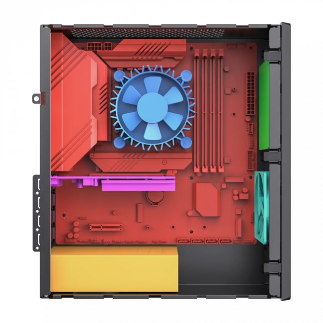 Корпус с блоком питания 400Вт. Foxline FL-461-FLX400 — для бизнеса и офиса
